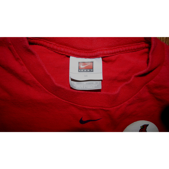 VTG Y2K St Louis Cardinals Kick Chicago Cubs Butt Nike Center Swoosh M TShirt - Picture 4 of 9